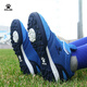
KELME football shoes Velcro teen lace-free broken nails TF breathable student sneakers Color blue 33
