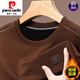 Pier Cardin T-shirt à manches longues en automne haut de gamme et hiver à manches longues pour hommes pour le cou rond plus en velours pour hommes chemise de base épaissie décontractée d'âge moyen pour hommes pour hommes pour velours 6625 mètres blancs épaissis 2xl 180 suggestions 150-165jin [Jin est égal à 0,5 kg]