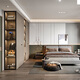 Sophia Wardrobe Light luxury skin-feel EB board whole house customization Master bedroom furniture wardrobe combination cabinet four-door overall large wardrobe Yuan/square meter