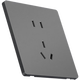
TEP International Electrician 86 Gray Ultra-thin Matte Switch Socket Panel Household 16A Concealed One-Open Five-Operated Large-Plate Frosted Air Conditioner Five-Operated Socket (10A) (Sample Price is limited to one piece)