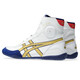 ASICS Men's Shoes DAN GABLE EVO 3 New Squat Weightlifting Training Boxing Shoes Sports Men's Wrestling Shoes 1081A065.100 White Blue Gold Size 38/US7