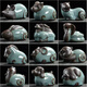 Zhenfan Ceramics Twelve Zodiac Ornaments Complete Set Cute Mini Rat Ox Tiger Rabbit Dragon Snake Horse Sheep Monkey Chicken Dog Pig Tea Pet Ornaments Monkey-(Ge Kiln Model)