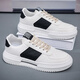 Men's summer breathable canvas shoes 2024 new men's cloth shoes Korean style trendy versatile casual board shoes trendy shoes 9906 white and black 39