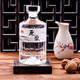 Baijie wine bottle, glass liquor bottle, bubble wine bottle, liquor bottle, special high-end home brewing container, two empty wine bottles as a gift