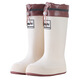 Jinbingsheng Mode japanische hochröhren-Regenstiefel für Frauen mit nicht rutschfestem und vielseitigem Langstubenschnallen Regenstiefeln im Freien im Freien mit dick gelösten Wirtschaftsschuhen Hochrohr-Regenstiefel 36-37 [Schnallenstil] mit Innensohle Standardgröße | Lockerheit zu verfolgen kann eine größere Größe haben