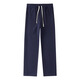 ROMON's textured large piqué cotton navy blue men's loose straight casual sports spring and autumn trousers simple basic versatile navy blue L 175-150-170Jin Jin is equal to 0.5 kg