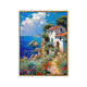 Chengliu Style nordique vieil homme et huile de mer peinture de diy peinture d'huile numérique colorée à la main peinture à la main peinture de décoration haut de gamme xh9216 30 * 40cm en bois massif massif cadre intérieur diy ensemble complet d'outils de peinture + pendaison murale