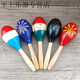 
Large wooden sand hammer Orff musical instruments Children's percussion instruments Kindergarten early education teaching aids Music Sand Ball Primary School Large sun flower blue sand hammer one length 24 cm solid wood