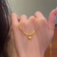 Ya Ge Lao Phoenix 999 heart-beating encounter sand gold non-fading gilt lace love pendant sweet niche clavicle chain gilt love clavicle chain single piece