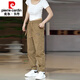 Pierre Cardin 2025 Neue Freizeithosen für Männer im Sommer Dünnmodete Brand Trendy Sports Harren Ice Seidenhose Feste Farbe atmungsaktiv
