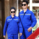 Haoying autumn and winter double-layer work clothes suit men's wear-resistant coat thickened belt lining labor insurance top work clothes factory uniform customization double-layer wide reverse navy blue top 175/XL