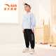 Anta children's shoes for men and women children's sports shoes for spring and summer 2024 breathable Velcro versatile low-top casual shoes gray/stone green/white 9902-1 children 28/17.5cm