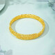 Qianjun Lao Phoenix Gold Store Gold 999 Bungee Bracelet Flashing Three Circles Bounce Beads Memory Elastic Broken Gold Plated 5 1.35g
