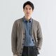 SHOKAY business commuting casual design men's sweater sweater cardigan [yak velvet wool] AM-CA-PC deep khaki M