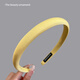Hua Mu Rong Liu Yifei headband Korean simple and versatile yellow face wash headband 2025 new high-end thin headband for women Liu Yifei's same yellow headband
