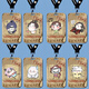 Codename Yuan Liu Bian Fu Rong Sun CE Sense d'étudiant Cartes scolaires Cartes de travail Cartes de travail chinois et cartes de famille Bus et cartes de métro Clés B13796 Lusu Campus Card Set + Long Hang Rope