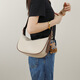 Naibaiqi praktisches Geburtstagsgeschenk Frauenbeutel Frauenbeutel Umhängetasche vielseitige Crossbody -Bag -Achselhöhle Scherze Geschenk für Freundin 6636 Milch Aprikosenfarbe - Geschenkbox + Rose + Bär