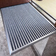 Zunxun outdoor non-slip floor mat stainless steel aluminum alloy dust-proof household high-end entry door carpet door entry door mat door light gray 900MM 600MM