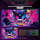RGB luminous mouse pad Large Pokémon Genggui E-sports game keyboard pad Anime table pad Atmospheric light strip DD-3291 upgraded RGB Genggui 1000x500mm 4mm
