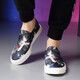 Poezonis men's shoes one-foot loafers spring canvas shoes men's Korean style lazy casual summer breathable shoes black 11968 40