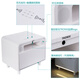 A pair of TRONXI smart bedside tables, small, multi-functional, modern and simple, with wireless charging, Bluetooth audio, fingerprint lock side cabinets