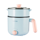 Supor Electric Hot Pot Multi-Purple Electric Cooking Topf für Haushalt Mini Ein-Personen-Multifunktions-Elektroheiztopf Elektrisch Tasse 1-2 Studenten Schlafsaal kleiner Topf Nudel Heißtopf Nudel Instant Pot H12YK829 Blau [mit dampfendem Netz]