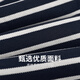 与狼共舞【含桑蚕丝】条纹翻领短袖T恤男2025夏季新款休闲透气Polo衫6196 深蓝102 M (170)