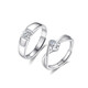MZMZ platinum couple ring pt950 platinum pair of rings for men and women seeking engagement diamond rings as Valentine's Day birthday gifts for girlfriends. Light luxury model - spend the rest of your life with rings (live mouth)