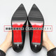 Thinkwell women's shoes single shoes work shoes women commuting high heels black small leather shoes pointed toe formal wear versatile work professional shoes soft 3 cm 3 cm HM4003 37