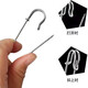 Bhiodha pins to fix bed sheets large old-fashioned buckle pins stainless steel oversized pins 50 mm 10 pieces B2015