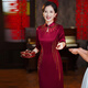 Мишидекси бабушка Чеонгсам высокого класса Cheongsam осень и зимний стиль.