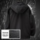 Autumn and winter plus velvet work clothes set three-in-one mountaineering outdoor hooded work clothes warm and thickened cold-proof work clothes 9920 gray plus velvet suit [Waterproof] XL 175 size [120-140Jin [Jin equals 0.5 kg]]