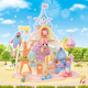 
[80% new] Senbeier Family 5537 Fantasy Castle Children's Park Toys Girls Playing House House House Lodge Birthday Gifts