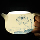 MULTIPOTENT mutton fat jade hand-painted lotus Kung Fu tea set teapot single pot gift box Dehua white porcelain YQ0237 gift