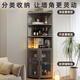 Cangle d'armoire de ranget de rangement nordique armoire de coin nordique chambre d'angle de coin rangement de coin armoire de rangement de rangement de rangement porte 12050cm-helen gris