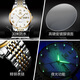 
OLEVS Swiss certified brand watch men's mechanical watch luminous waterproof fully automatic men's watch business high-end watch men's OLEVS-6630-steel belt white