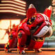 Kachi Muning Mécanique chien Bulldog PVC JOINT MOVEABLE MIGNE PET TRENDY TOY OFFICE MODEAU MODEA