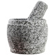 Huili's custom-made hand-made garlic pounder, stone mortar, medicine jar, hand-cut whole stone, grinding, peeling and peeling garlic, garlic press, household grinder, hand-made bluestone large stone mortar with lid