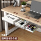 Jingle invisible under-desk storage box computer desk office desk workstation table with small drawer hanging under the table organizing artifact combination [transparent large, medium and small] flat style