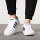 ADIDAS阿迪达斯男鞋运动鞋 秋季休闲鞋时尚舒适耐磨低帮透气休闲鞋 AW3889/帆布/白色 44