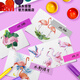3M Post-it notes Reporting stickers/note notes/note notes/note notes/note notes Office supplies School supplies Stationery Macaron 5-color harsh stickers and labels 688MC-5