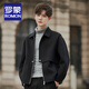 ROMON 2025 new autumn and winter double-sided sheep-Fleece Jacket Men's Wool Wool Jacket Short Casual Coat High-end 58003-345 Military Green (65.2% Wool) XL Size