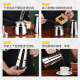 Youlaifu Moka pot stainless steel Italian single valve household Italian coffee pot hand brewing portable coffee machine extra strong grease pot for 4 people