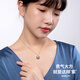 Nanxi Jiuzilihuo purple freshwater pearl pendant for women thickened K gold set round pearl necklace single clavicle chain minor flaws 10-11mm
