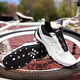 
Shangzuo (AUUPGO) lock-free cycling shoes for men in summer breathable mountain bike road bicycle shoes for women hard sole non-lock bicycle equipment shoes white and black [soled with breathable holes] 43