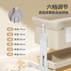 
ULOP (ULOP) crib multi-function bed movable splicing baby bed small apartment newborn sleeping artifact shaker Cradle crib [diaper table + mosquito net]-Khaki