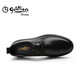 Goldlion men's shoes, fashionable and simple leather shoes, comfortable lace-up business casual shoes 50823026501A-black-size 42