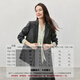 Shandubila 2025 Spring and Autumn Blazer Feminine Commuting One-Button Metal Label Fake Pocket Suit Dark Gray S