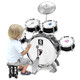 
Pretty baby children drum set beginners 3 household practice percussion instrument 2 boy beat drum 56 child birthday gift 8 1-5 years old interest cultivation [black] 5 drum set drum