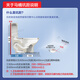 
ArROW (ARROW) High-impact jet siphon anti-odorant antibacterial seat mute and slow down toilet household water-saving small toilet small apartment | engineering seat 12609 400mm